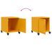 Tables de chevet 2 pcs jaune moutarde 36x39x43,5 cm acier - Photo n°9