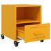 Tables de chevet 2 pcs jaune moutarde 36x39x43,5 cm acier - Photo n°9