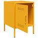 Tables de chevet 2 pcs jaune moutarde 36x39x50,5 cm acier - Photo n°9