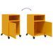 Tables de chevet 2 pcs jaune moutarde 36x39x59 cm acier - Photo n°9