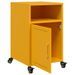 Tables de chevet 2 pcs jaune moutarde 36x39x59 cm acier - Photo n°10