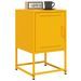 Tables de chevet 2 pcs jaune moutarde 36x39x60,5 cm acier - Photo n°1