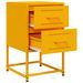 Tables de chevet 2 pcs jaune moutarde 36x39x60,5 cm acier - Photo n°9