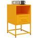 Tables de chevet 2 pcs jaune moutarde 36x39x60,5 cm acier - Photo n°3