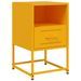 Tables de chevet 2 pcs jaune moutarde 36x39x60,5 cm acier - Photo n°6