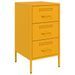 Tables de chevet 2 pcs jaune moutarde 36x39x68 cm - Photo n°5