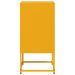 Tables de chevet 2 pcs jaune moutarde 36x39x78 cm acier - Photo n°7