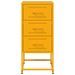 Tables de chevet 2 pcs jaune moutarde 36x39x78 cm acier - Photo n°4