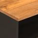 Tables de chevet 2 pcs marron et noir bois de manguier solide - Photo n°8
