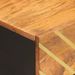 Tables de chevet 2 pcs marron et noir bois de manguier solide - Photo n°8