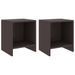 Tables de chevet 2 pcs Marron foncé 35x30x40 cm Bois de pin 2 - Photo n°1