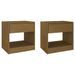 Tables de chevet 2 pcs Marron miel 40x31x40 cm Bois de pin - Photo n°2