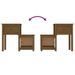 Tables de chevet 2 pcs Marron miel 79,5x38x65,5 cm Pin solide - Photo n°6