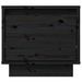 Tables de chevet 2 pcs Noir 35x34x32 cm Bois de pin solide - Photo n°5