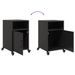 Tables de chevet 2 pcs noir 36x39x59 cm acier - Photo n°9