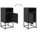 Tables de chevet 2 pcs noir 36x39x78 cm acier - Photo n°10