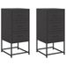 Tables de chevet 2 pcs noir 36x39x78 cm acier - Photo n°2