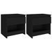 Tables de chevet 2 pcs Noir 40x30x39 cm - Photo n°1