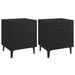 Tables de chevet 2 pcs Noir 40x35x47,5 cm - Photo n°2