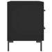 Tables de chevet 2 pcs noir 40x35x47,5 cm bois d’ingénierie - Photo n°7