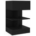 Tables de chevet 2 pcs Noir 40x35x65 cm - Photo n°5