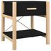 Tables de chevet 2 pcs Noir 42x38x45 cm Bois d’ingénierie - Photo n°5