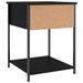 Tables de chevet 2 pcs noir 44x45x58 cm bois d’ingénierie - Photo n°9