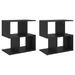 Tables de chevet 2 pcs Noir 50x30x51,5 cm - Photo n°1