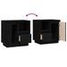 Tables de chevet 2 pcs Noir 50x34x50 cm Bois de pin massif - Photo n°10