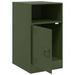 Tables de chevet 2 pcs noir vert olive 34,5x39x62 cm acier - Photo n°6