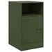 Tables de chevet 2 pcs noir vert olive 34,5x39x62 cm acier - Photo n°7