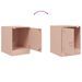 Tables de chevet 2 pcs rose 34,5x39x44 cm acier - Photo n°10