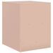 Tables de chevet 2 pcs rose 34,5x39x44 cm acier - Photo n°9