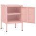 Tables de chevet 2 pcs Rose 35x35x51 cm Acier - Photo n°6