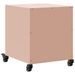 Tables de chevet 2 pcs rose 36x39x43,5 cm acier - Photo n°8