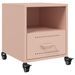 Tables de chevet 2 pcs rose 36x39x43,5 cm acier - Photo n°6