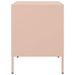 Tables de chevet 2 pcs rose 36x39x50,5 cm acier - Photo n°7