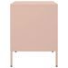 Tables de chevet 2 pcs rose 36x39x50,5 cm acier - Photo n°7