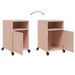 Tables de chevet 2 pcs rose 36x39x59 cm acier - Photo n°9