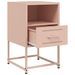 Tables de chevet 2 pcs rose 36x39x60,5 cm acier - Photo n°9