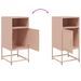 Tables de chevet 2 pcs rose 36x39x78 cm acier - Photo n°10