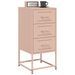 Tables de chevet 2 pcs rose 36x39x78 cm acier - Photo n°3