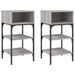 Tables de chevet 2 pcs sonoma gris 35x34,5x70cm bois ingénierie - Photo n°1