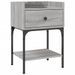 Tables de chevet 2 pcs sonoma gris 40,5x31x60 cm - Photo n°3