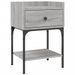 Tables de chevet 2 pcs sonoma gris 40,5x31x60 cm - Photo n°5