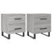 Tables de chevet 2 pcs sonoma gris 40x35x47,5 cm - Photo n°1