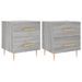 Tables de chevet 2 pcs sonoma gris 40x35x47,5 cm - Photo n°1