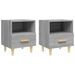 Tables de chevet 2 pcs Sonoma gris 40x35x47 cm - Photo n°2