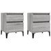 Tables de chevet 2 pcs Sonoma gris 40x35x50 cm - Photo n°2