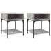 Tables de chevet 2 pcs sonoma gris 40x41x50 cm bois ingénierie - Photo n°1